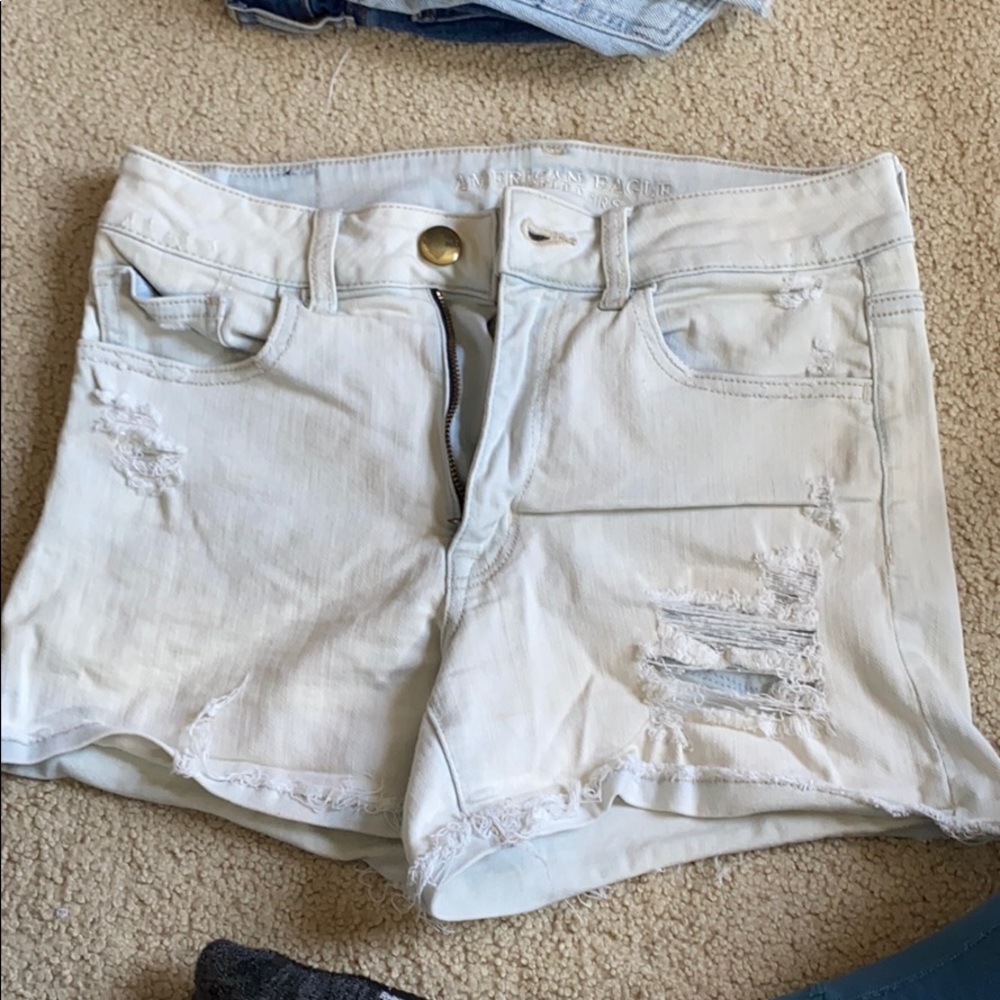 American eagle hi-rise super stretch denim shorts